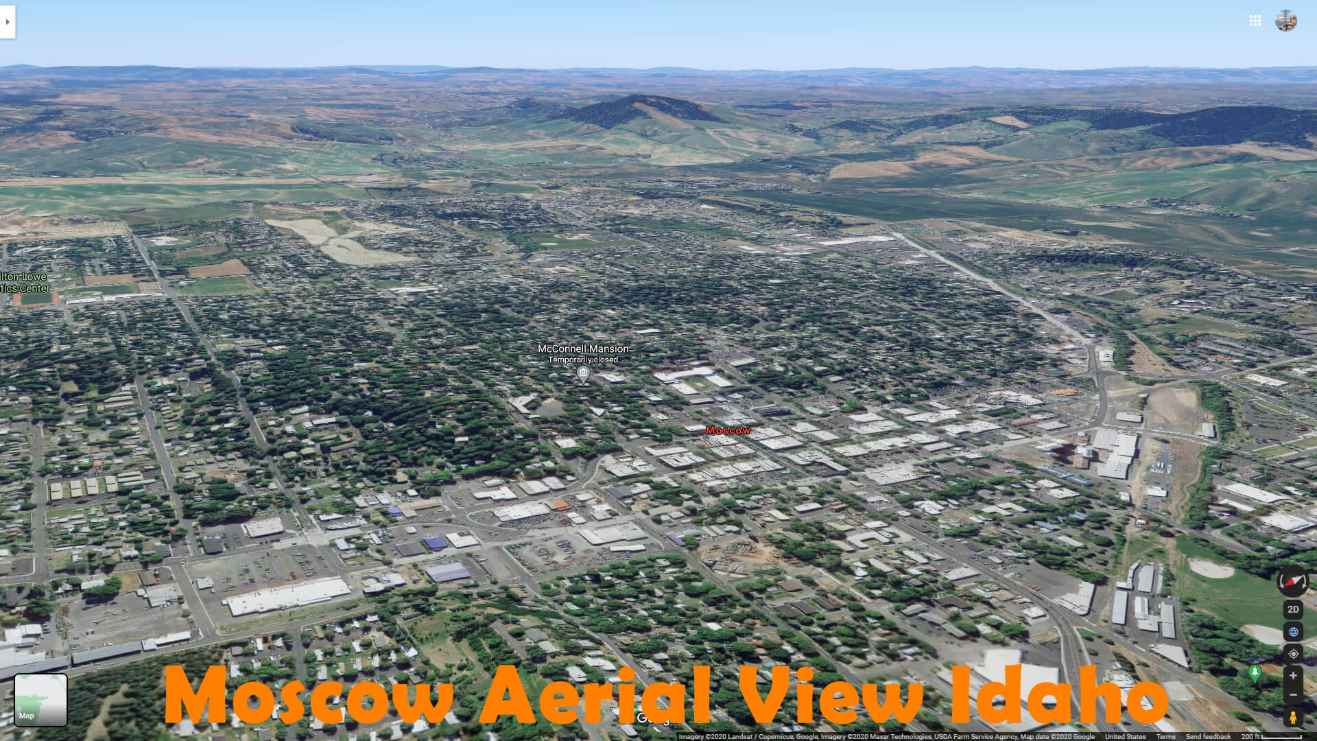 Moscow Vue Aerienne Idaho